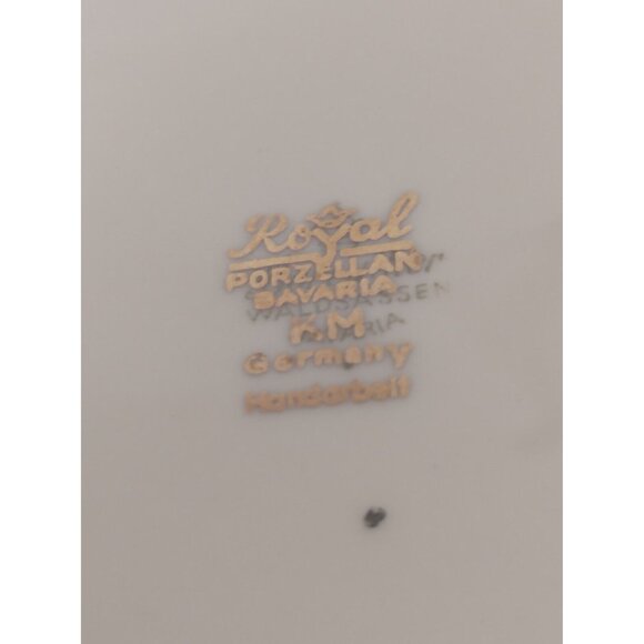 Royal Porzellan Bavaria KPM Trio Set Cup, Saucer and Breakfast Plate Black Matte - Picture 3 of 16